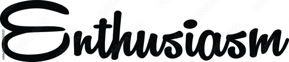 motivational text. Only one single word. Printable graphic tee. Design doodle for print. Vector illustration. Colorful. Hand drawn calligraphy style. Black and white motivational text. Only one single word. Printable graphic tee. Design doodle for print. Vector illustration. Colorful. Hand drawn calligraphy style. Black and white
