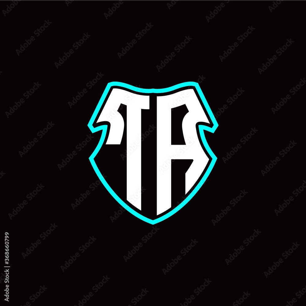 TA initial logo design with a shield shape TA initial logo design with a shield shape