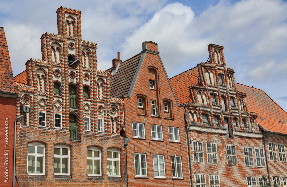 Historical houses in Luneburg, Germany