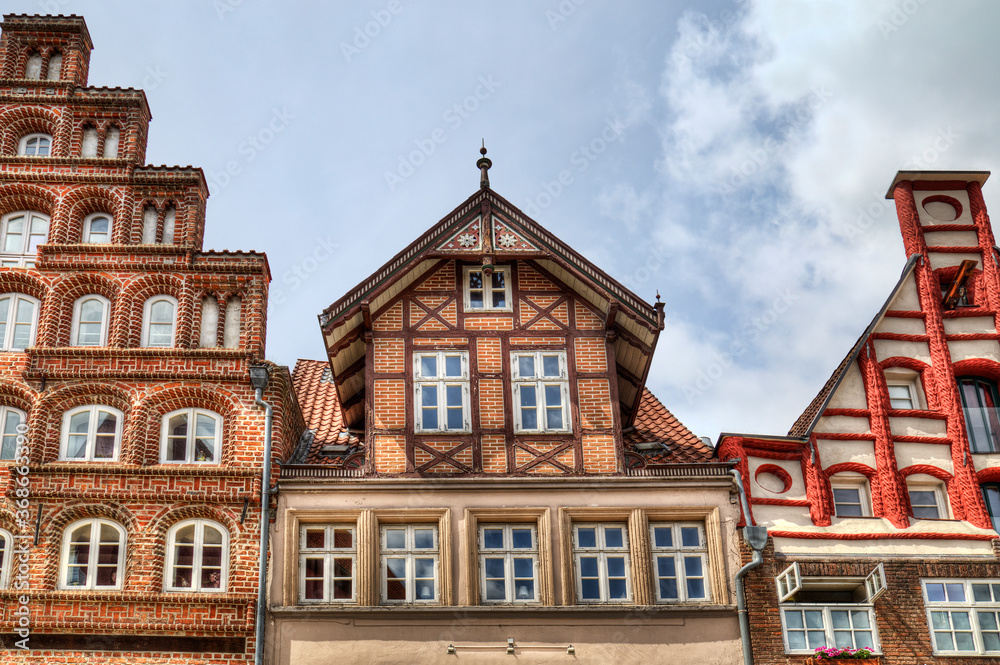 Fototapeta premium Historical houses in Luneburg, Germany
