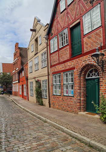Historical houses in Luneburg, Germany