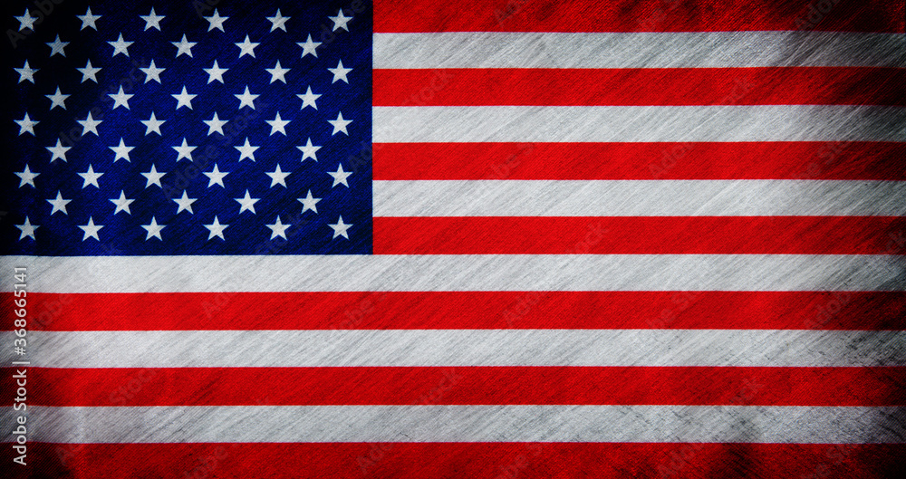 Naklejka premium Flag of USA
