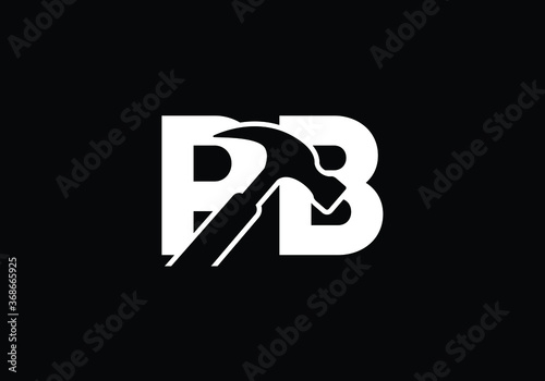 P B Initial Letter Logo design, Graphic Alphabet Symbol for Corporate Business Identity