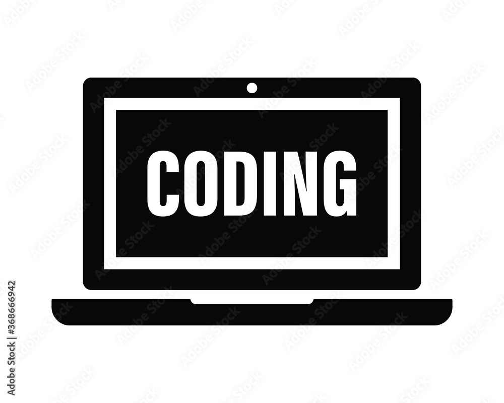 Coding icon symbol of programming Coding icon symbol of programming