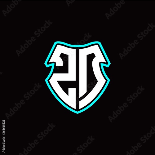 Free Download Z D initial logo design with a shield shape - GFXLoad