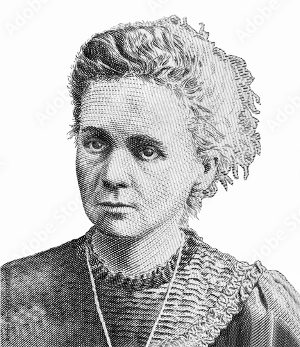 Maria Salomea Sklodowska-Curie Portrait from  Poland 20 Zlotych 2011 Banknotes. An Old paper banknote, vintage retro. Famous ancient Banknotes. Collection. photo