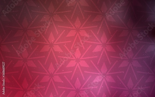 Light Pink  Red vector texture with triangular style. Glitter abstract illustration with triangular shapes. Pattern for commercials.