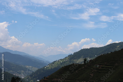 landscape view of the hills and the sky © Sandhya