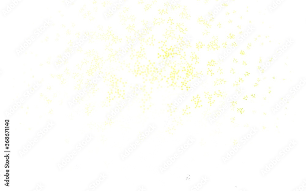 Light Green, Yellow vector pattern with artificial intelligence network.