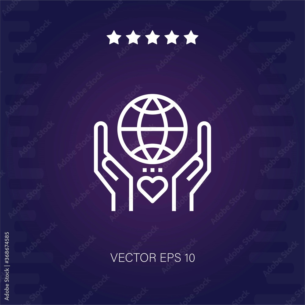 charity vector icon