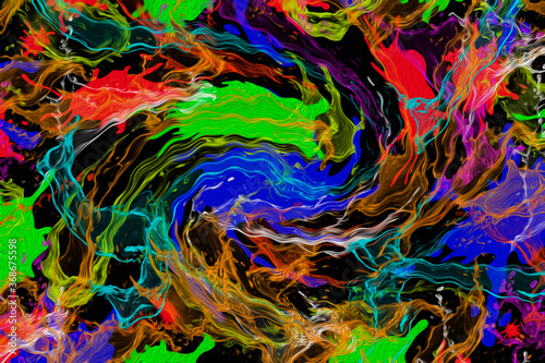 Abstract color splash background. Background illustration © Jorge Ferreiro