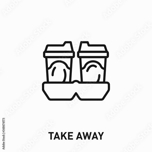 takeaway icon vector. takeaway sign symbol for your design	