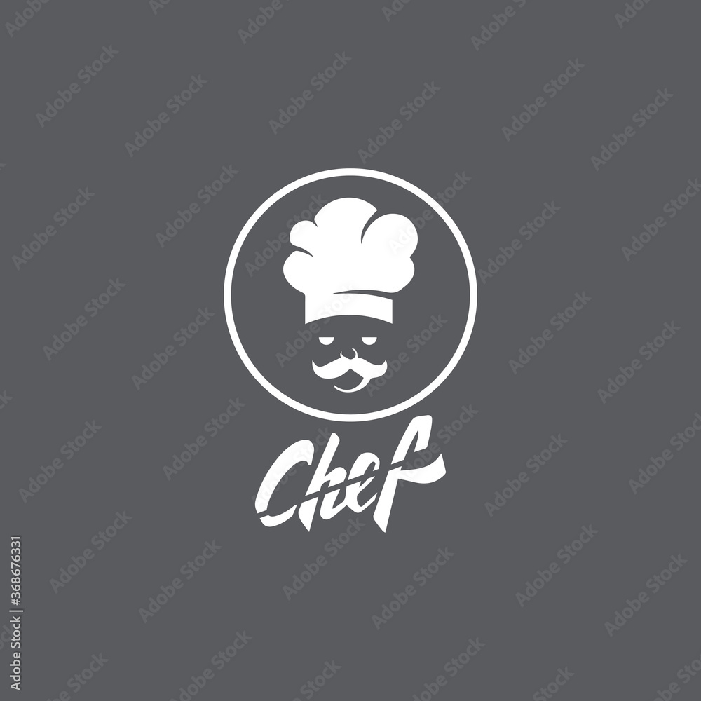 Hat chef logo template vector icon illustration Hat chef logo template vector icon illustration