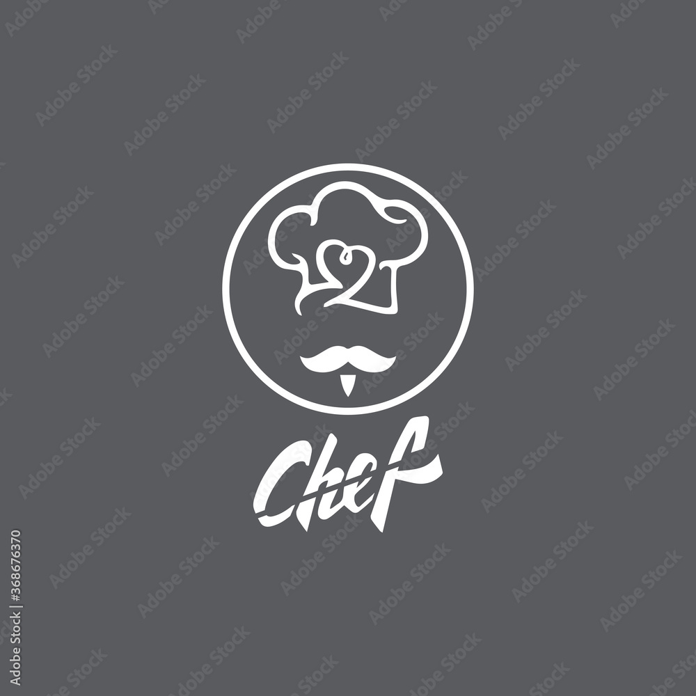 Hat chef logo template vector icon illustration Hat chef logo template vector icon illustration