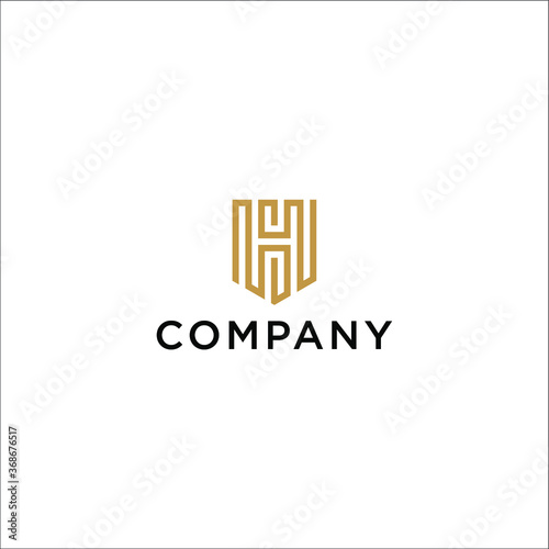 letter H logo safeguards safety from making mistakes and financial losses and maintains the lowest possible time and effort