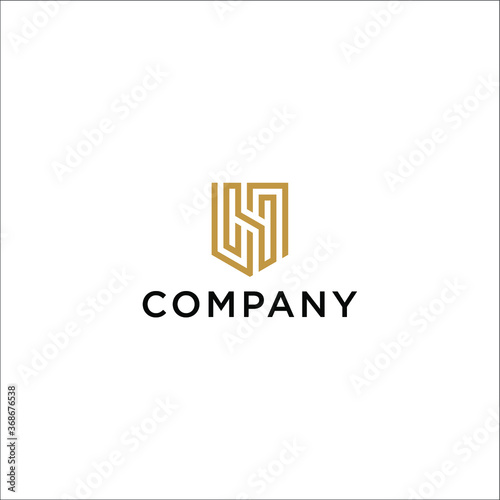 letter H logo safeguards safety from making mistakes and financial losses and maintains the lowest possible time and effort