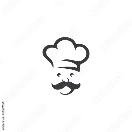 Hat chef logo template