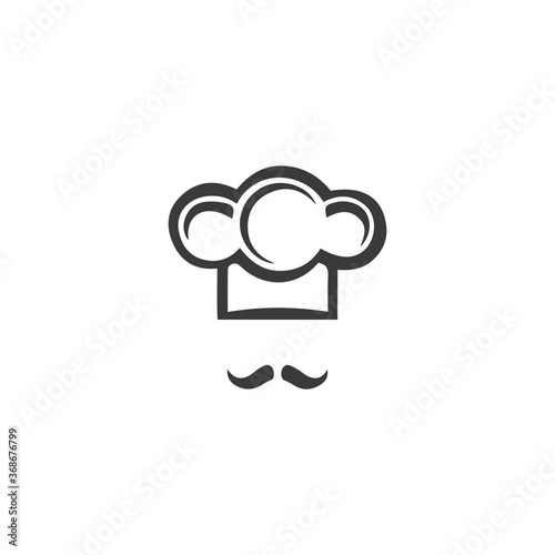 Hat chef logo template
