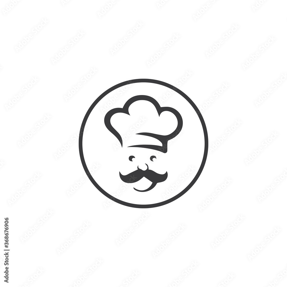 Hat chef logo template Hat chef logo template