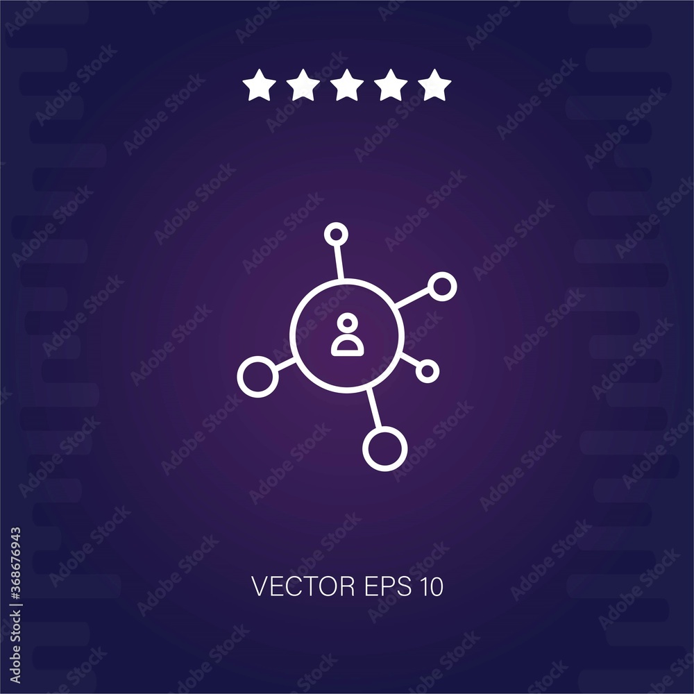 network vector icon vector illustration