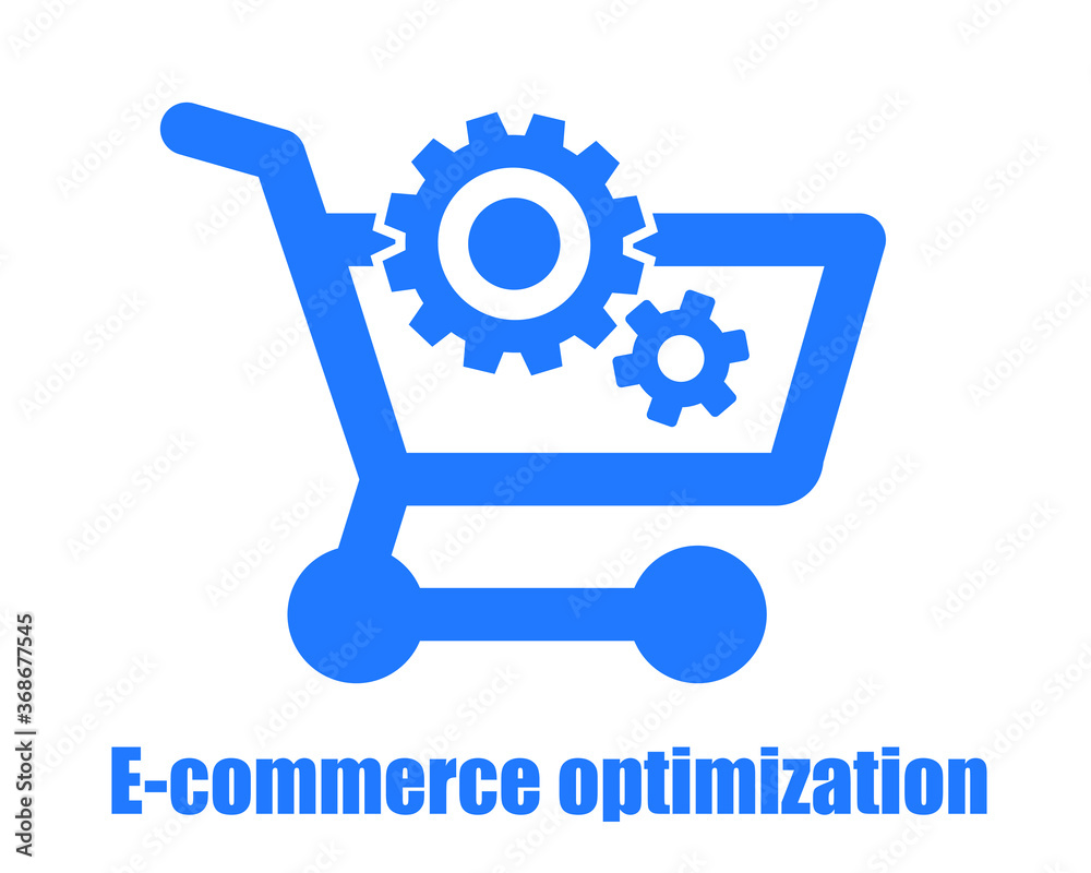 e-commerce optimization icon vector illustration e-commerce optimization icon vector illustration