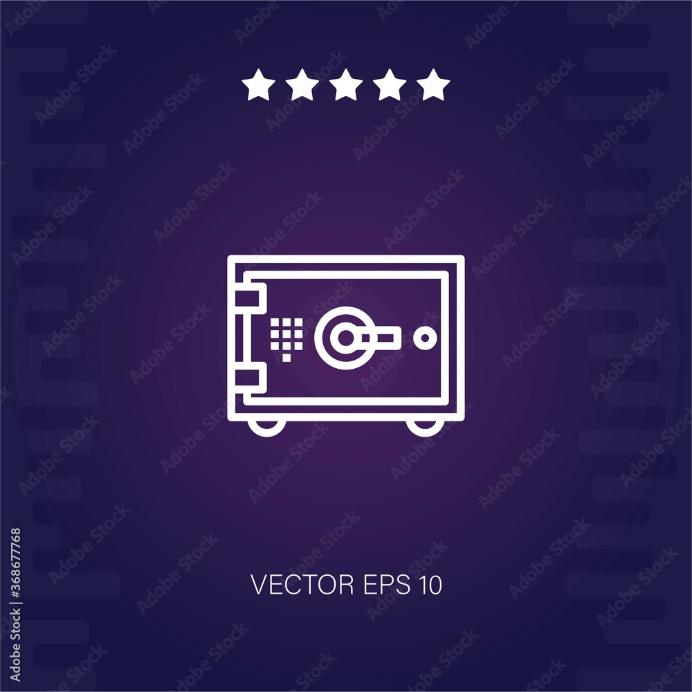 Obraz premium safebox vector icon vector illustration