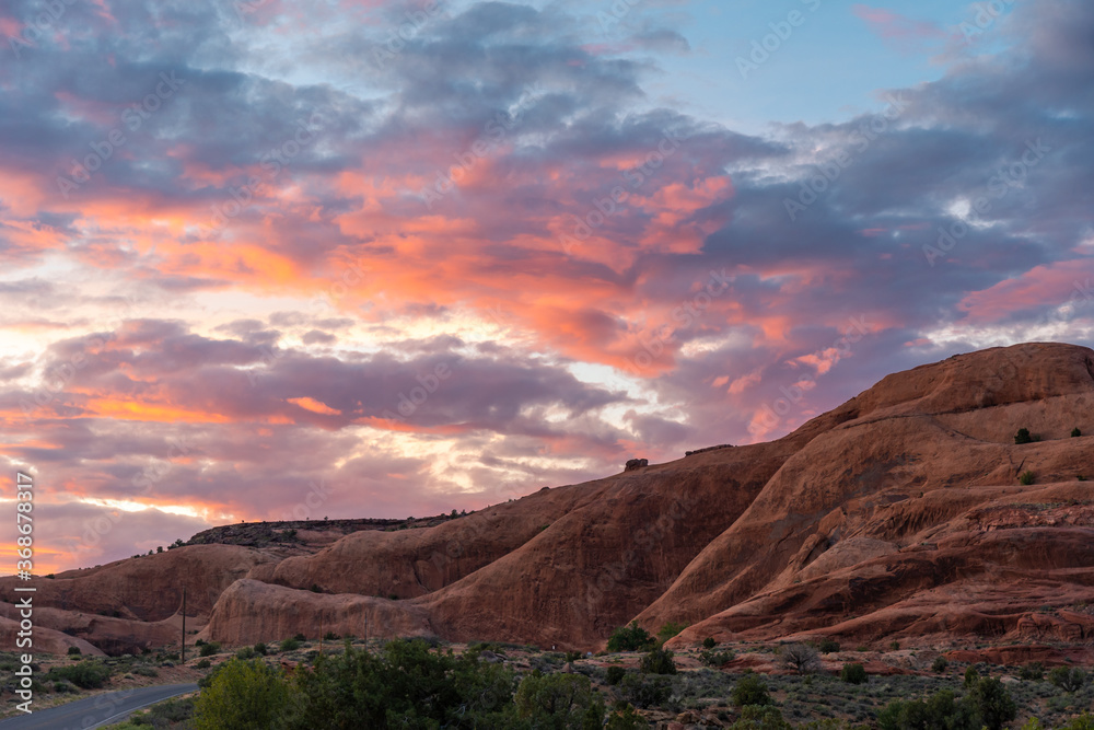 Fototapeta premium sunset in the Moab desert