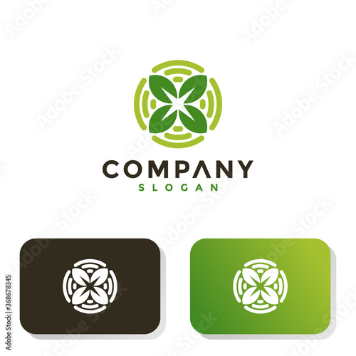 four leaf circle logo