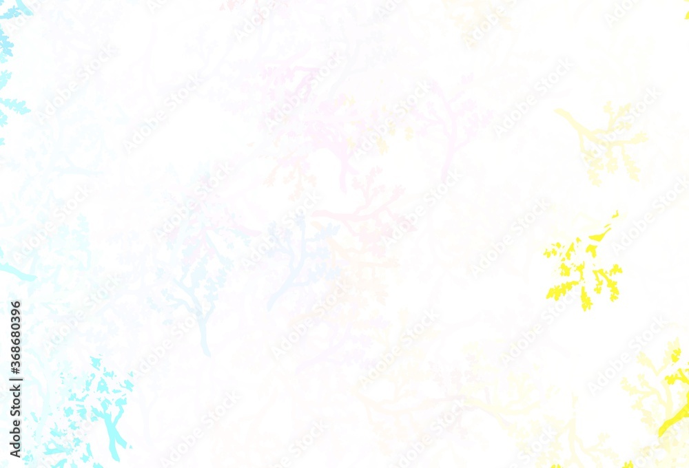 Light Blue, Yellow vector elegant pattern with sakura. Light Blue, Yellow vector elegant pattern with sakura.