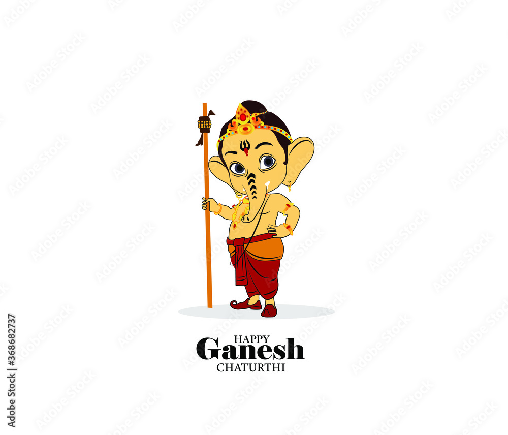 Coloring Pages | Bal Ganesha Playing Football Coloring Pages for Kids