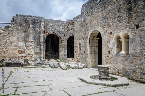 Ancient Byzantine Church of St. Nicholas the Wonderworker, Santa Claus. Historical monument of architecture. The old Greek antique temple of Saint Nicholas in city of Demre, Antalya, southern Turkey.