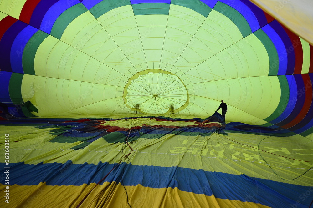 Fototapeta premium colorful hot air balloon
