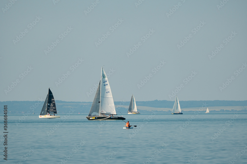 Sailing boats compete on 52.nd Kékszalag