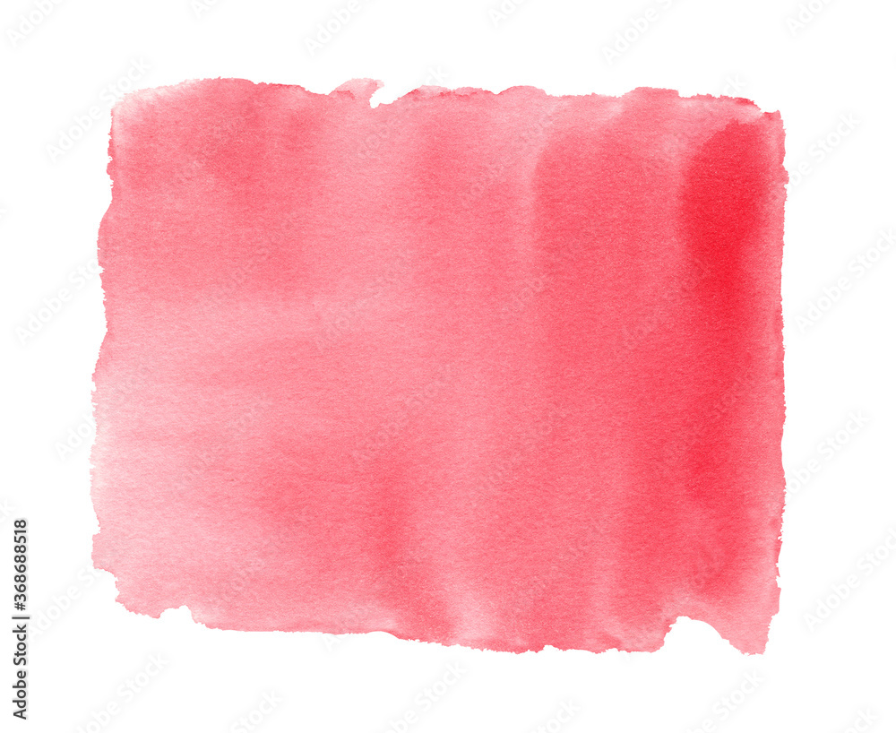 Watercolor red texture background. Abstract clipart. Hand drawn illustration.