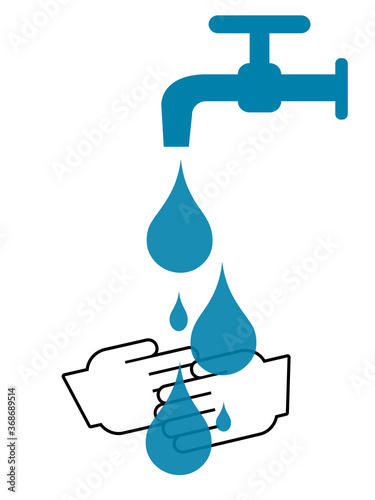 Wash your hands poster with no text