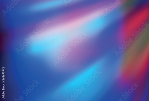 Light Blue, Red vector blurred shine abstract template.