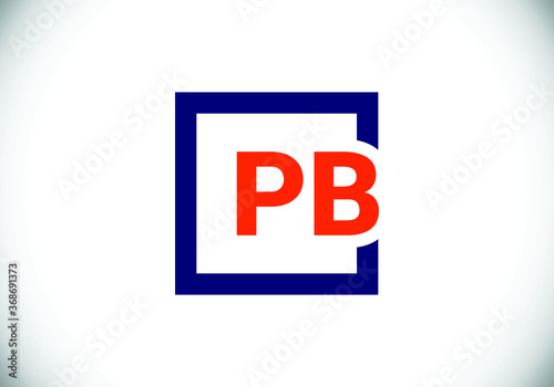 P B Initial Letter Logo design, Graphic Alphabet Symbol for Corporate Business Identity