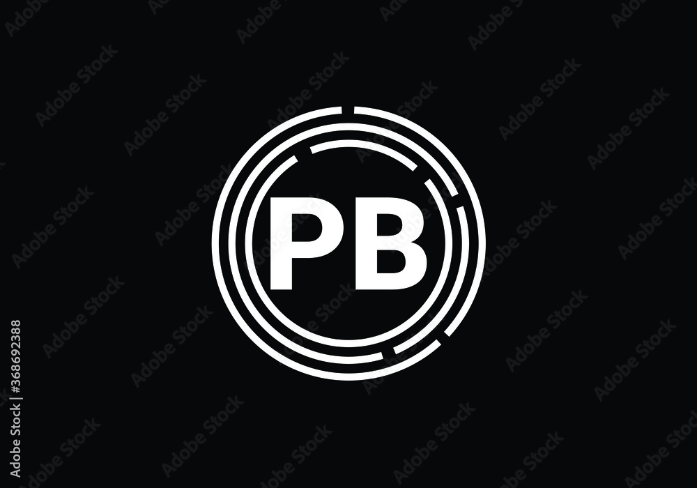 P B Initial Letter Logo design, Graphic Alphabet Symbol for Corporate Business Identity P B Initial Letter Logo design, Graphic Alphabet Symbol for Corporate Business Identity