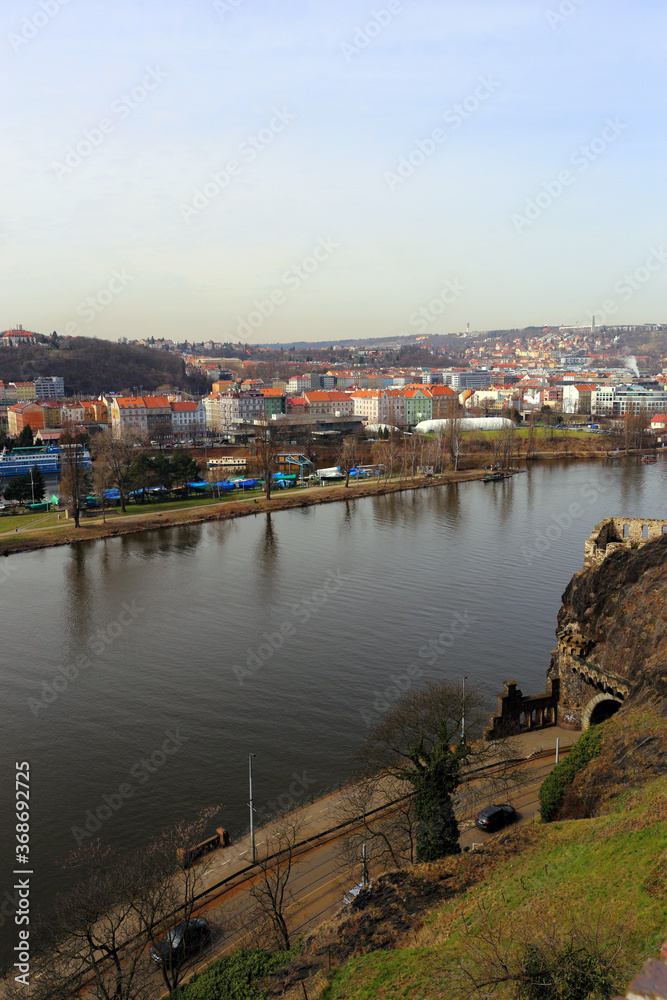 Vltava river. Prague.