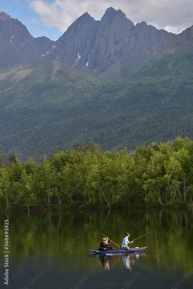 Alaska trout fishing adventure on Reflections Lake
