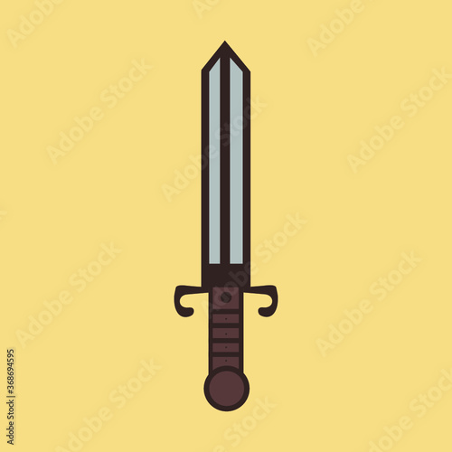 simple sword icon photo