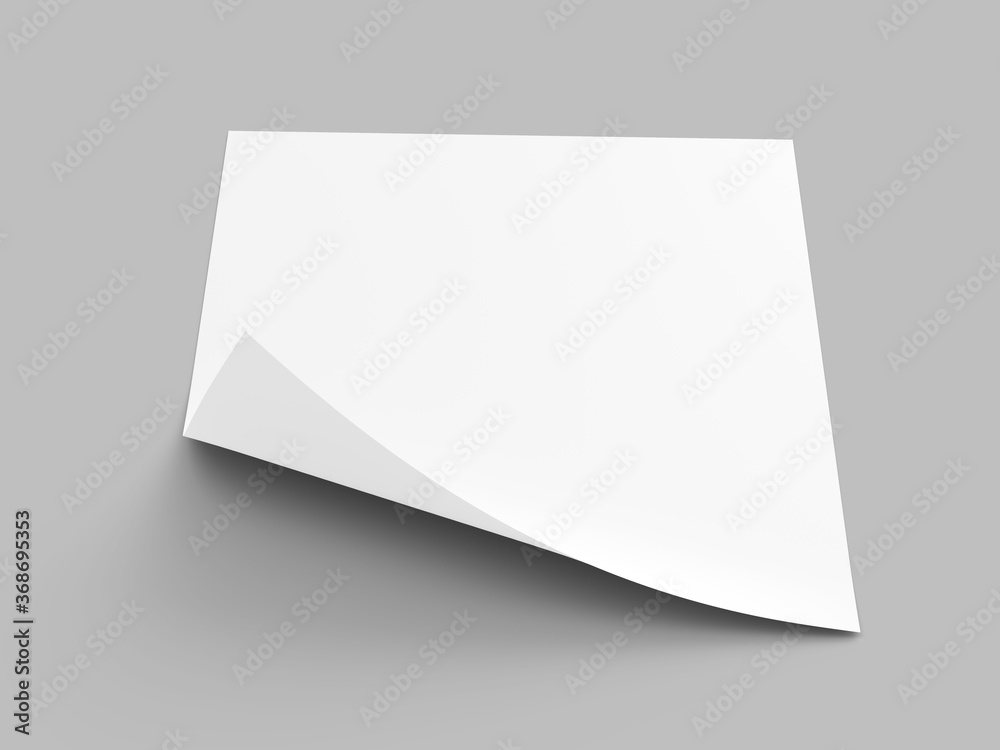 Blank paper sheet in A4 format Blank paper sheet in A4 format