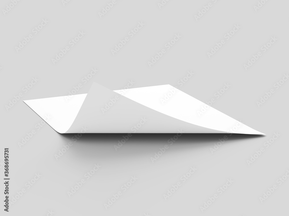 Blank paper sheet in A4 format Blank paper sheet in A4 format