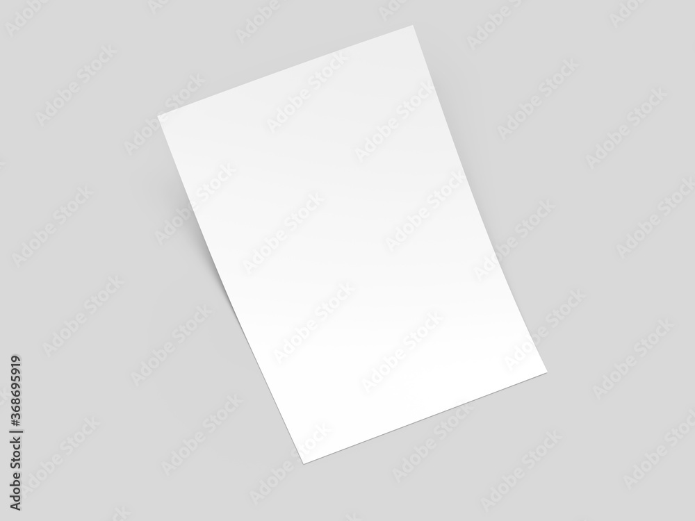 Blank paper sheet in A4 format Blank paper sheet in A4 format