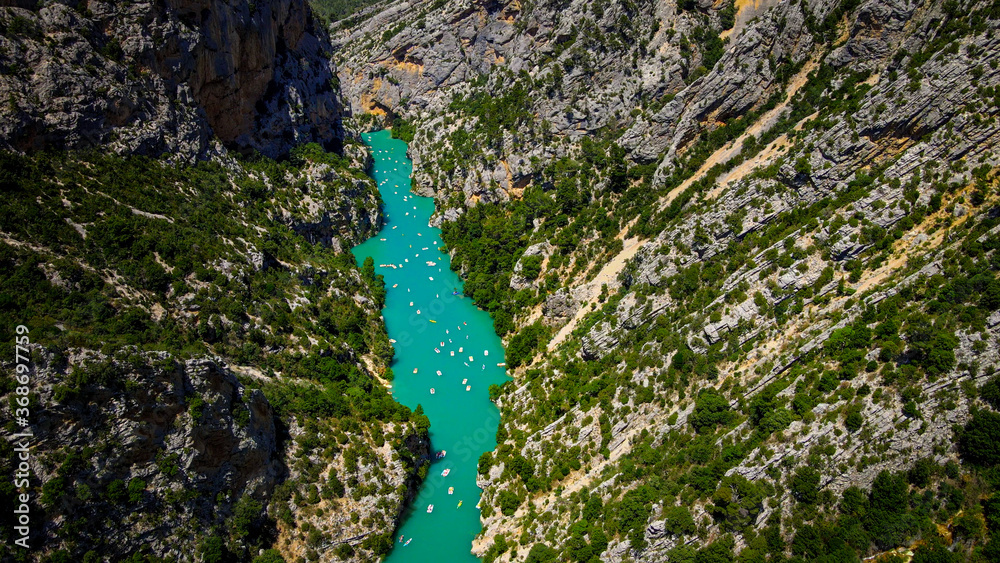 Obraz premium The Verdon River in the French Alpes - travel photography