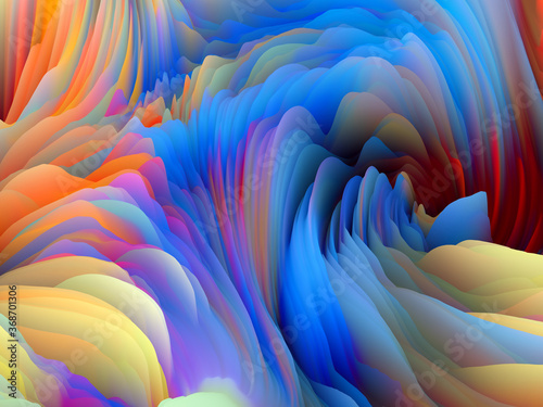 Swirling Colors Abstraction