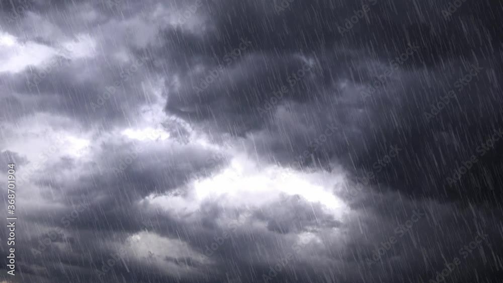 Sturm mit Regen und Blitzen 01