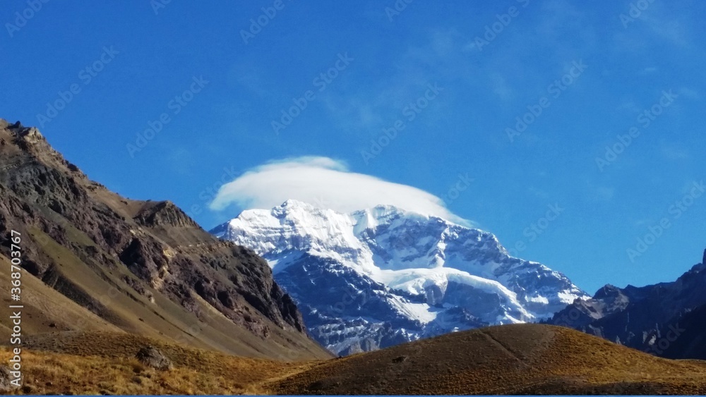 La cima del Aconcagua Argentina