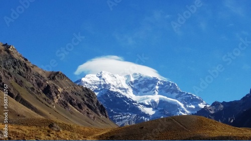 La cima del Aconcagua Argentina