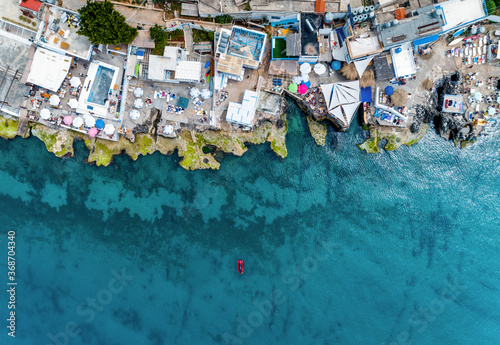 Aerial view of Anfeh, north Lebanon photo